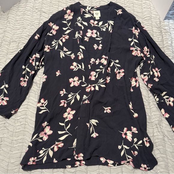 Billabong Kimono navy floral s/m - Picture 1 of 9